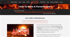 Desktop Screenshot of flamethrowerplans.com